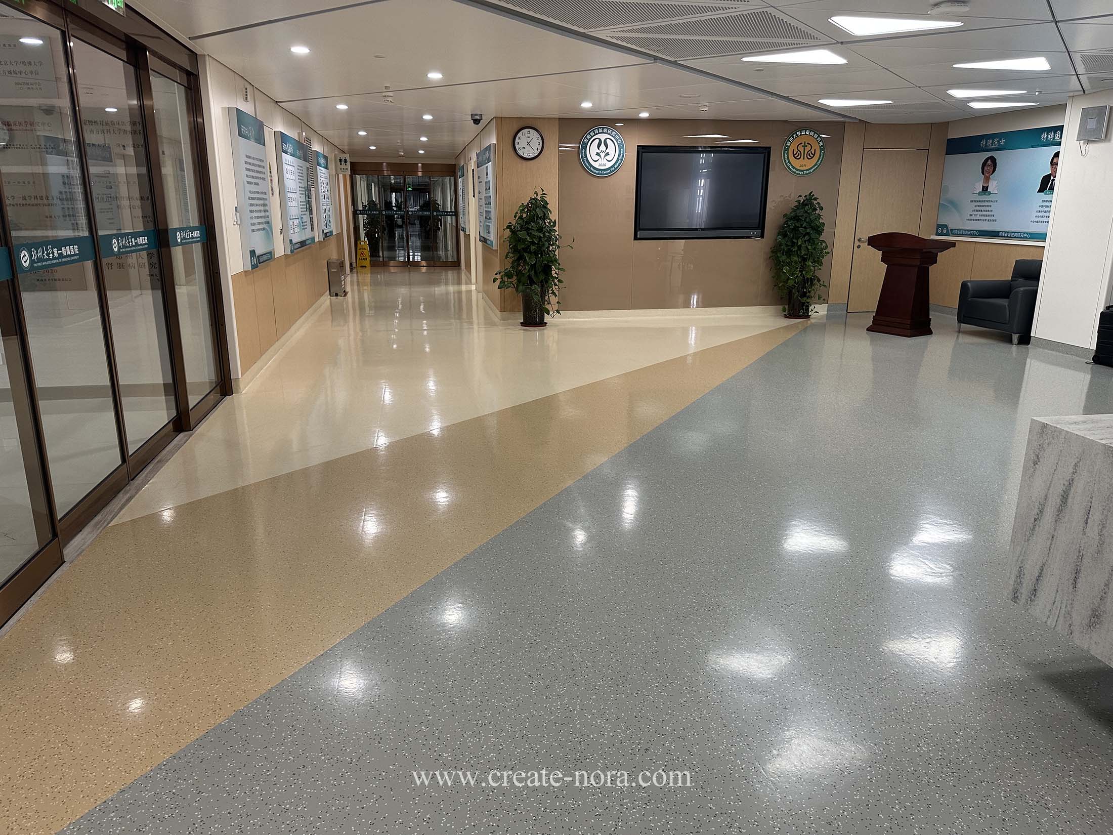 the photo of nora rubber flooring in The First Affiliated Hospital of Zhengzhou University 17